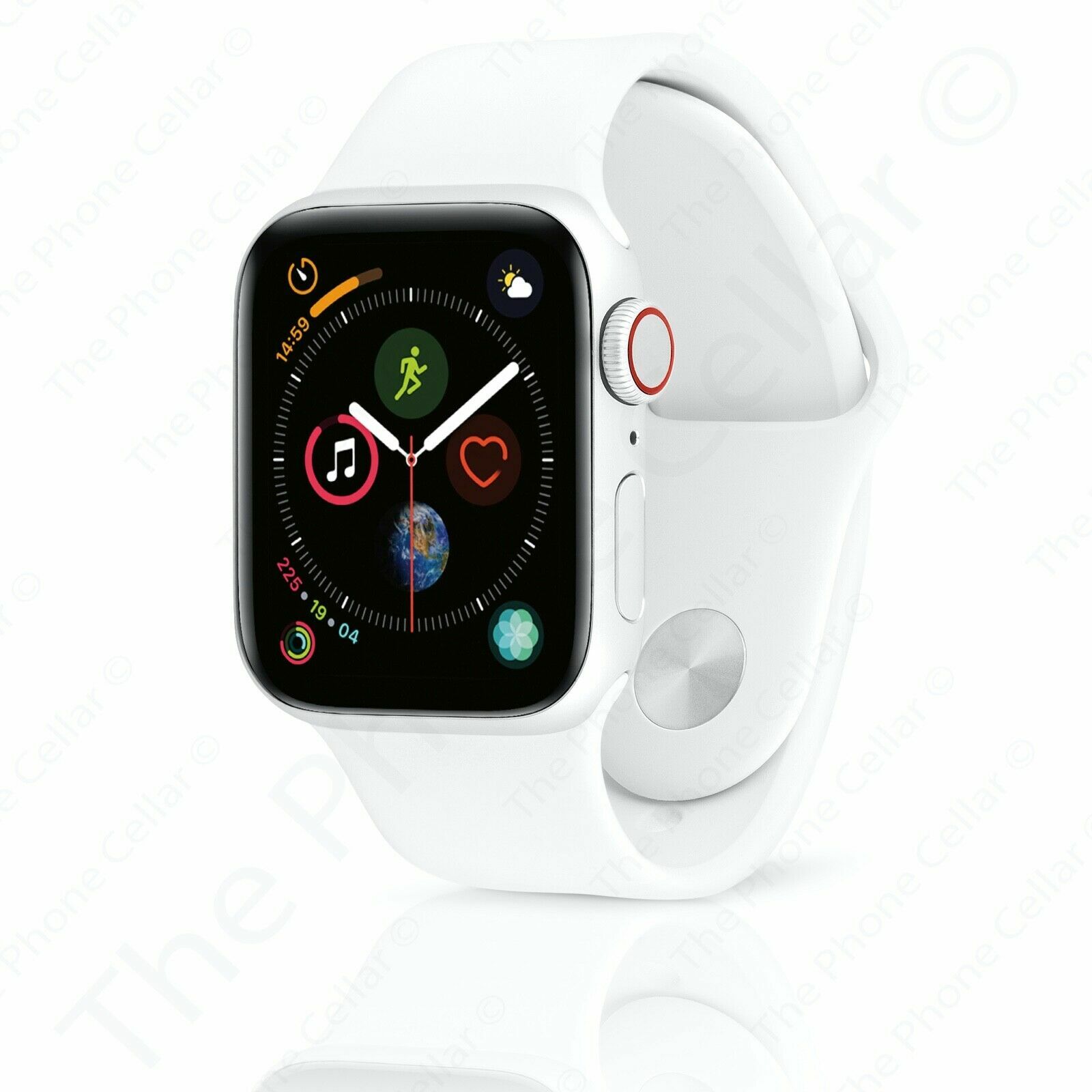 Apple Watch Series 6 44mm Silver Aluminum Case with White Sport Band (GPS +  Cellular) (M07F3LL/A) for sale online | eBay