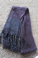 NEW/unused OLSENBOYE purple/blue acrylic/polyester 99" long scarf