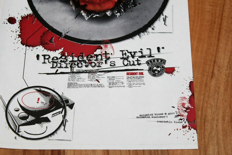 1997 Resident evil Director's Cut Sticker Set aufkleber for Old Playstation1 PS1 - Bild 4 von 4