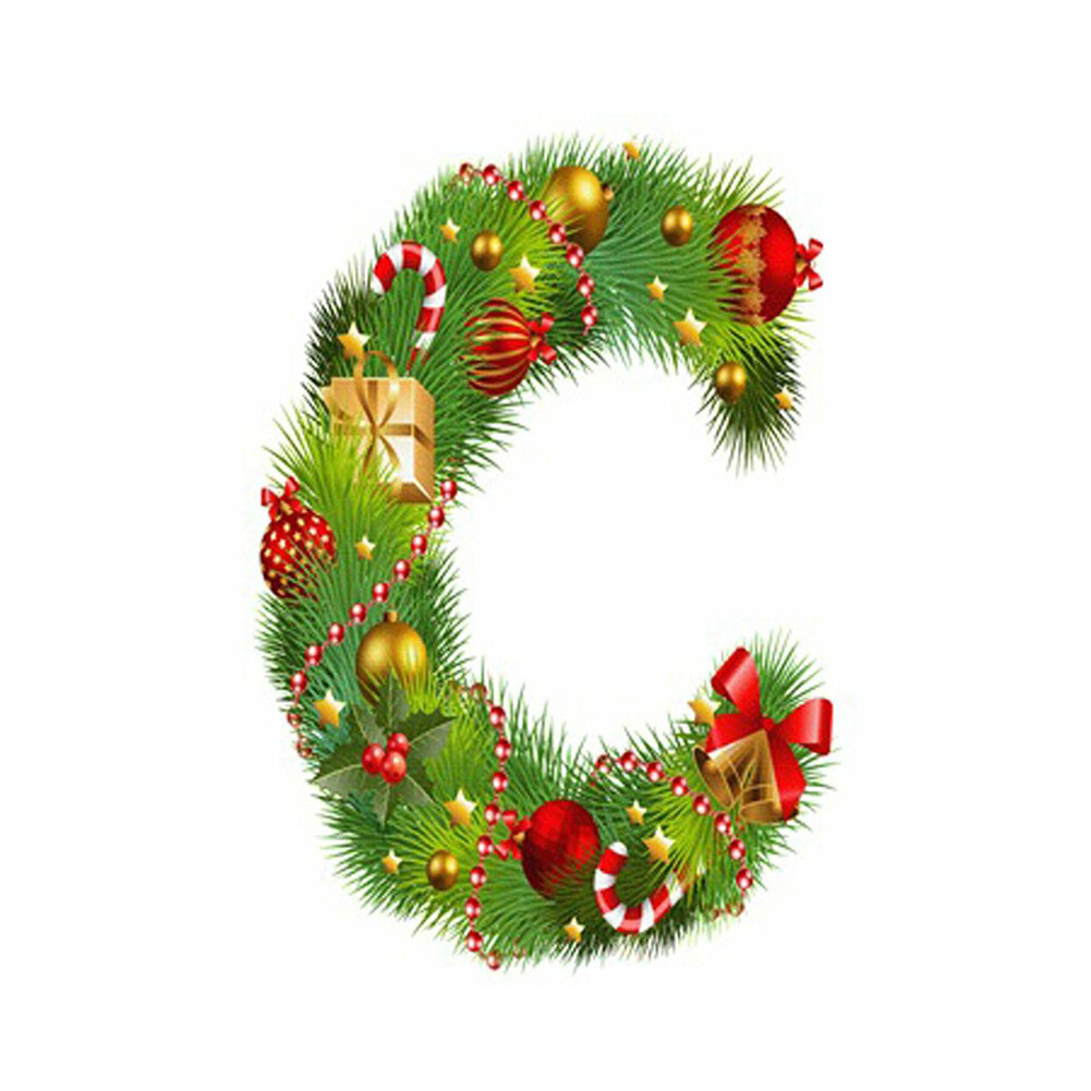 Diamond Painting 5D Full Round Drill Mosaic DIY Christmas Letters Kit