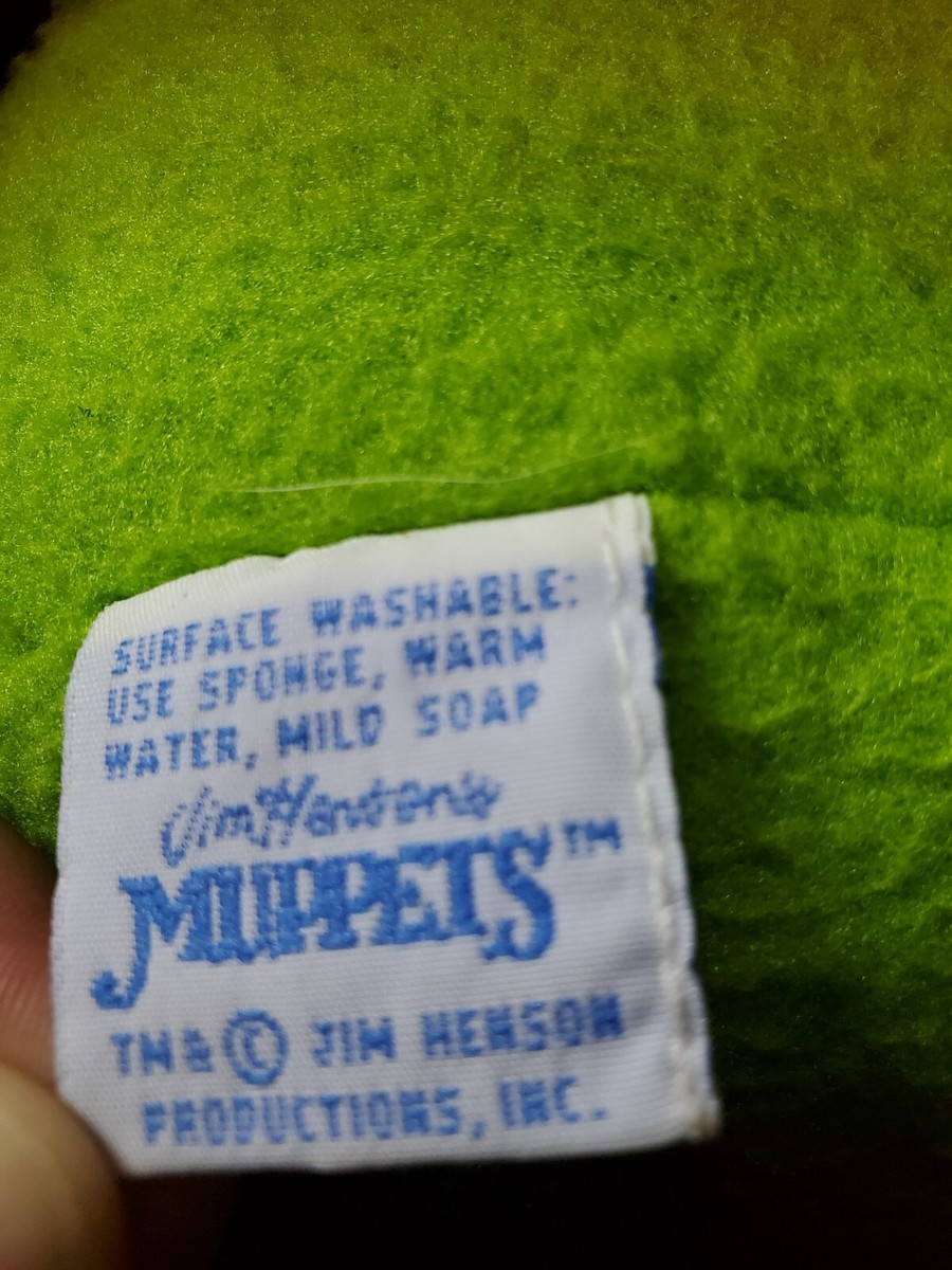 Vintage Muppets Kermit the Frog Plush Eden Toys Jim Henson's 24 Plaid Vest Bow Vintage Muppets Kermit the Frog Plush Eden Toys Jim Henson's 24 Plaid Vest Bow