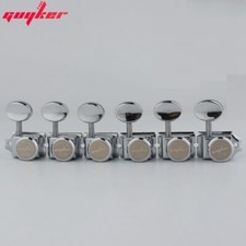 Guyker 6 Inline Vintage Guitar Locking Tuning Key Pegs Machine Heads Chrome Guyker 6 Inline Vintage Guitar Locking Tuning Key Pegs Machine Heads Chrome