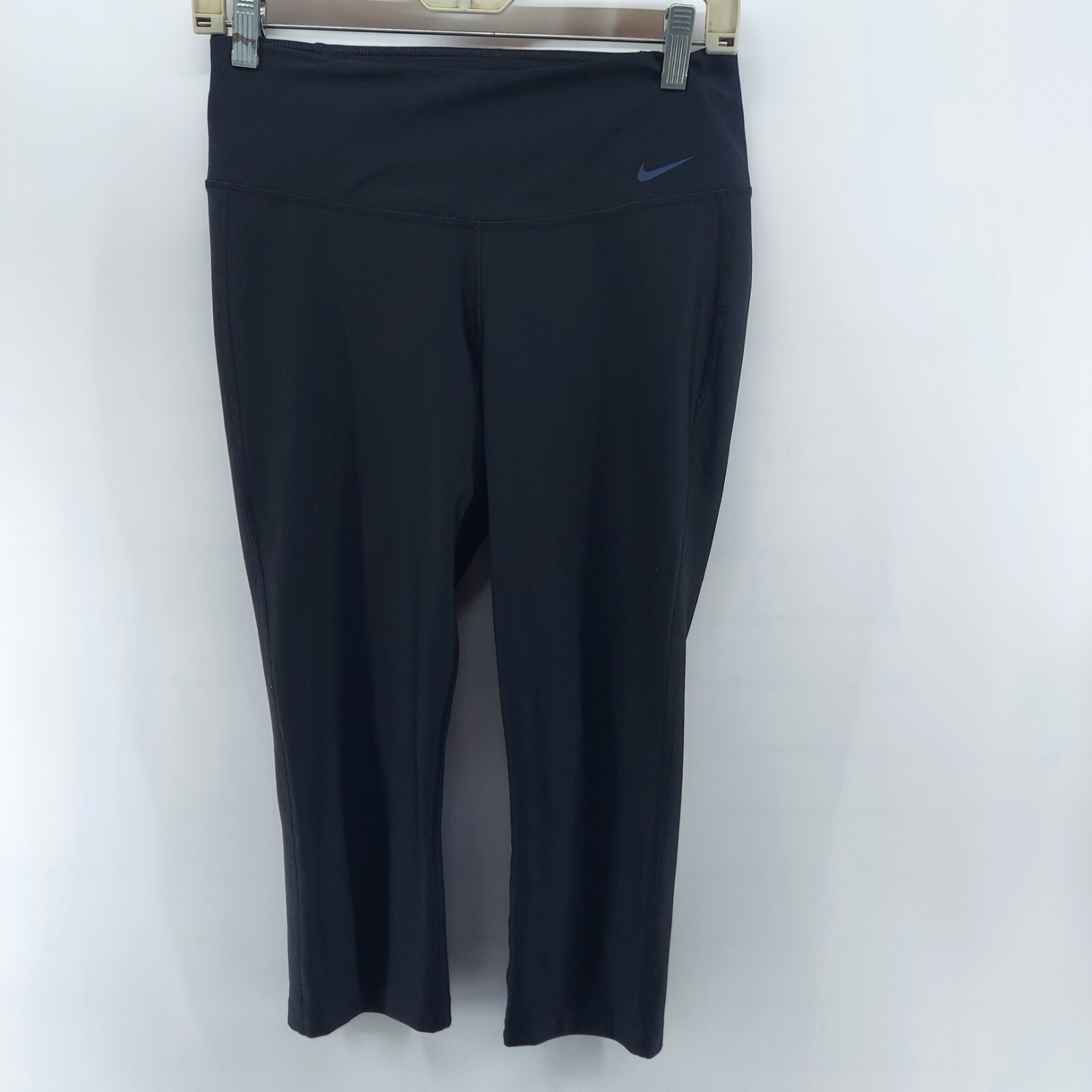 nike leggings women's size small dri fit activewear black cropped training sport