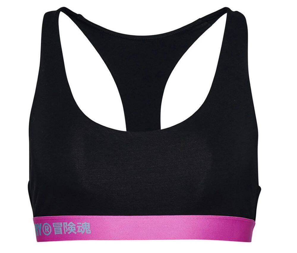 Reggiseno sportivo Superdry Offset Logo Crop Bralette M