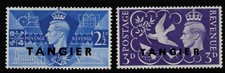KING GEORGE VIth VICTORY STAMPS. MOROCCO TANGIER SGZ203-Z204. UNMOUNTED MINT.