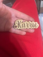 Laser engraved personalized wooden keychain 1/8 thick plywood custom keychains