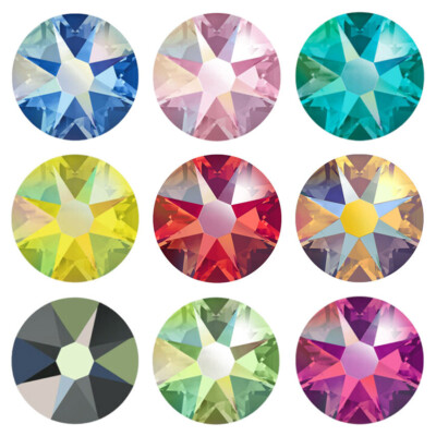 2088 Hotfix Crystals Strass Rhinestones Flat Back Glass Stones HotFix Iron On 