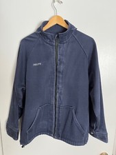 Bulwark Jacket: Men's JLF8 NV2 Flame-Resistant Insulated Navy Cotton Work Jacket