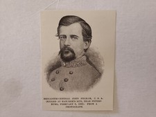 Brigadier General John Pegram 1888 Civil War Portrait Print