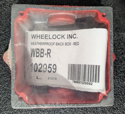 Wheelock WBB-R 102959 Weatherproof Back Box - MANY AVAILABLE - SAME DAY SHIPPING
