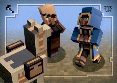 Minecraft Trading Cards 2021 - Nr. 213 Wandering Trader Action Basis Karte