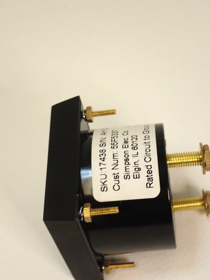 1 - SIMPSON  2122A Panel Meter 0-100 DC Milliamperes - DCMA 2.5 UL CENT - 17438 - Image 3 of 4