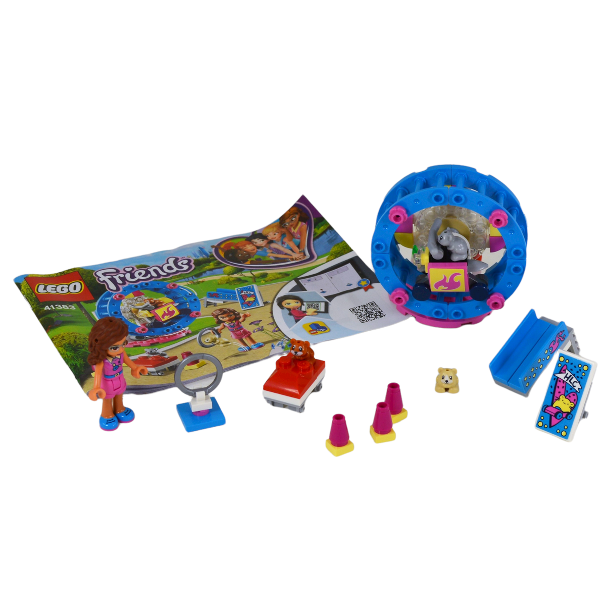 LEGO Friends Olivias Hamster Playground Set 41383 Complete with