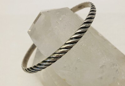 Sterling Silber Armreif Armband *strukturiert*