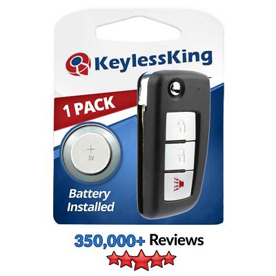 Replacement Keyless Entry Remote Fob With 46 Chip Key For Kbrastu15 - DIY Programmable