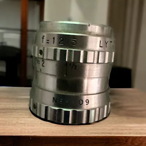 C Mount Som Berthiot Lytar 1 Inch 25mm f/12.5  Motion Picture