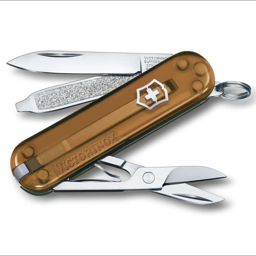 VICTORINOX SWISS ARMY CLASSIC SD TRANSPARENT POCKET KNIFE 35959