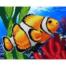 Bead Embroidery Kit Fish DIY Bead needlepoint Beadwork Beading