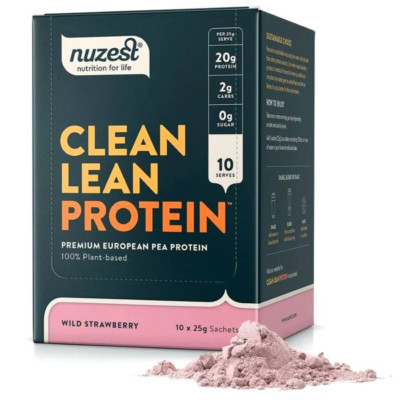 Nuzest Clean Lean Protein 10 x 25g Beutel Wilde Erdbeere (BBD 07-26)