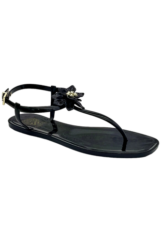 Vince Camuto Adjustable Jelly Sandals- Jelynn Clear Black | eBay