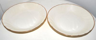 Mikasa Schalen x2 - feines Elfenbein ''Spunseide'' Vintage Geschirr - schön Japan GC