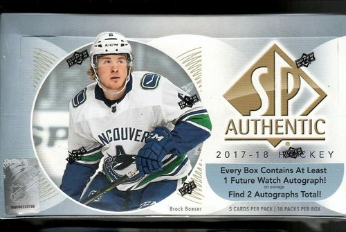2017-18 Upper Deck "SP Authentic" Hockey Hobby Box