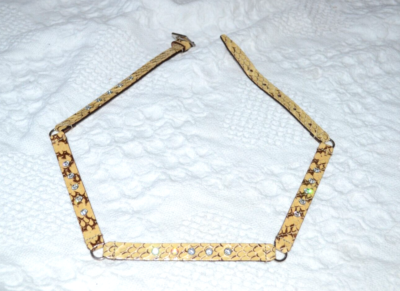 DOLCE & GABBANA Thin Snakeskin Belt With Rhinestones | eBay