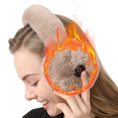 KUMADAI Heated Ear Muffs for Winter - Constant Temperature One Size, 