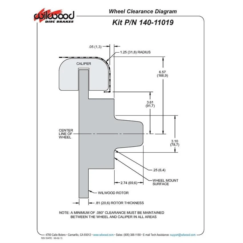 Wilwood 140-11019 FDLI Pro Series Front Disc Brake Kit, 1973-89 Fits Mopar Foto 4 de 4