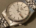 Vintage Seiko 5 Silver Tone Fluted Bezel Men’s Watch 7009 - PLEASE READ DETAILS