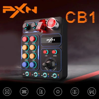 PXN CB1 Simulator Race Central Control Box Multifunctional Keys Control Box RGB