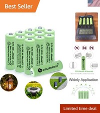 Durable 600mAh Rechargeable Ni-MH AA Batteries for Solar Applications - 12 Pack 1.50 per gallon