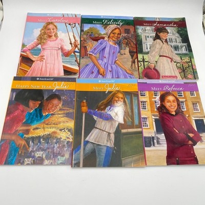 American Girl Books Collection lot of 6 Meet Caroline Felicity Samantha Julie