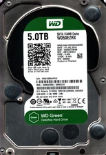 WD50EZRX-00MVLB1 S/N: WX31D HARCKTJMAB WESTERN DIGITAL 5TB THAILAND JUL 2015