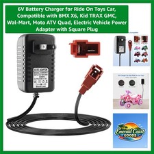 Smart 6V Battery Charger for Ride On Vehicles - Compatible with Major Brands