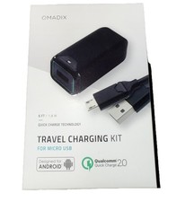 Qmadix Micro USB Charger Travel Kit 6ft Quick...