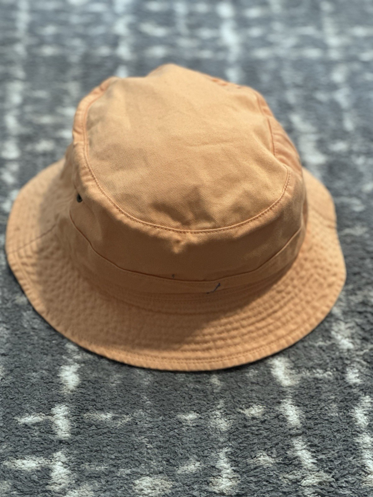 Polo Ralph Lauren Peach Bucket Hat Blue Pony Logo L/XL NWOT Unisex