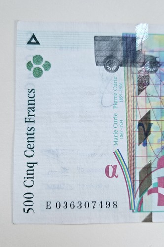 500 FRANCS 1996 Pierre Et Marie CURIE BILLET FRANCE - Picture 2 of 8