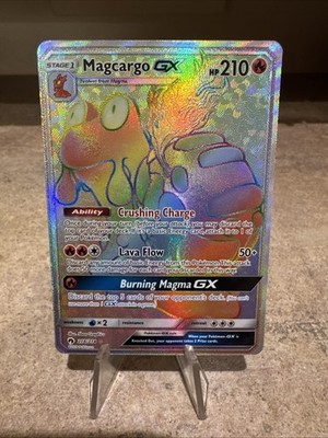 Pokémon TCG Magcargo GX 218/214 SM-Lost Thunder Full Art Holo Secret Rare - NM