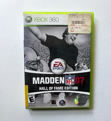 EA Sports Madden NFL 07 Hall of Fame Edition Xbox 360 NTSC-U/C E 2006 Case