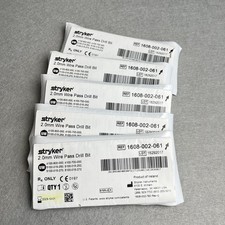 5-PACK Stryker Wire Pass Drill Bit 2.0mm 1608-002-061 for Training / Research