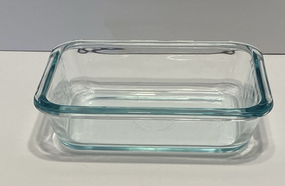 Pyrex 8602 2 Cups Rectangular Clear Glass Baking Dish 6.75x4.75 In USA