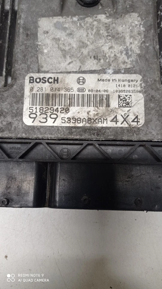 CALCULATEUR MOTEUR ECU ALFA ROMEO 159 2.4 JTD 0281014365 / 51829420 (21A) - Immagine 2 di 4