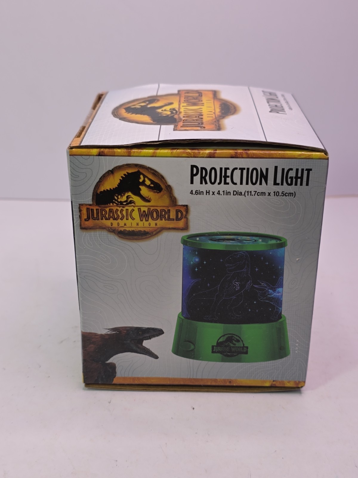 Jurassic Park Dominion Projection Light Lamp 4.6"x4.1" Green Idea Nuova New