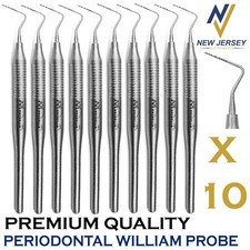 Dental Perio William Probe Periodontal Probes Instruments Color Coated