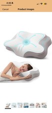 Cervical Neck Pillow for Pain Relief, Ergonomic Memory Foam Pillows for Sleep...
