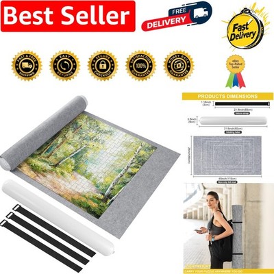 Puzzle Rollenmatte mit Filz Aufbewahrung für bis zu 1500 Teile, tragbar, faltbar, Aux...