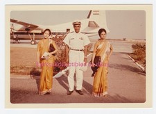 1965 Indian Airlines Fokker F-27 Amicizia ed Equipaggio Santa Cruz Aeroporto Foto OOAK