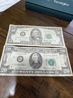 Small Face Fifty And Twenty Dollar Bills US Currency Old Money