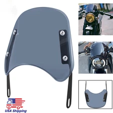 Motorcycle 5 / 7'' Round Headlight Front Fairing Windshield Windscreen Universal